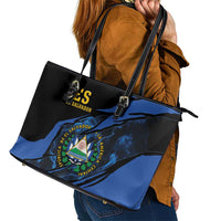 El Salvador Leather Tote Bag Coat Of Arm Special Style