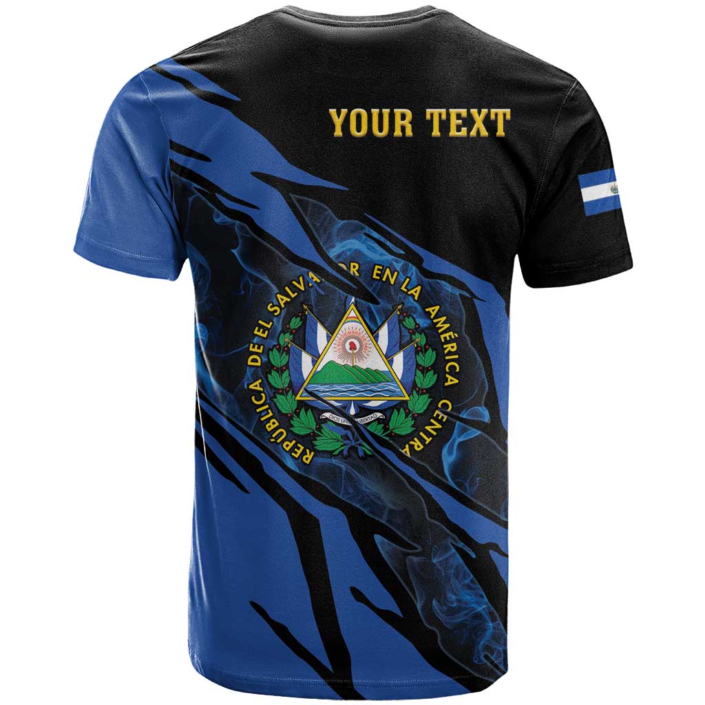 Personalised El Salvador T Shirt Coat Of Arm Special Style