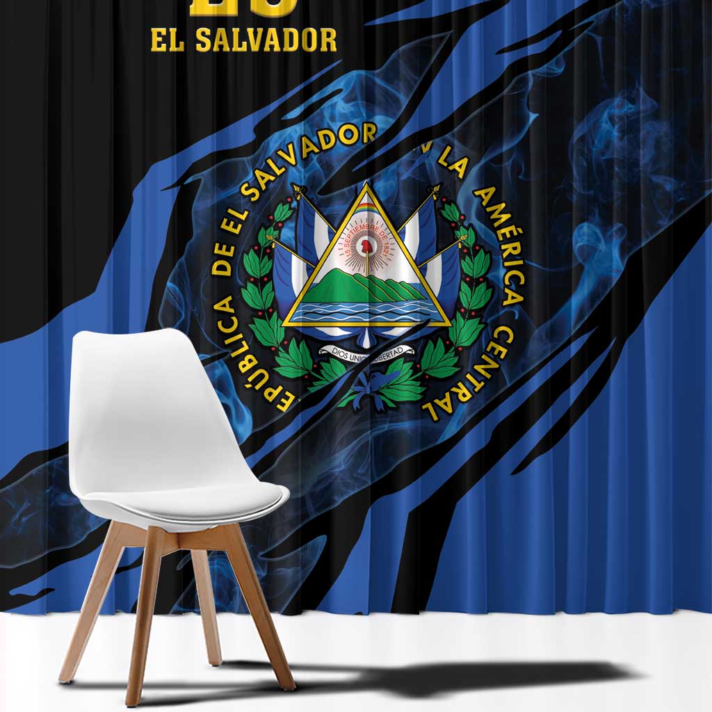 El Salvador Window Curtain Coat Of Arm Special Style