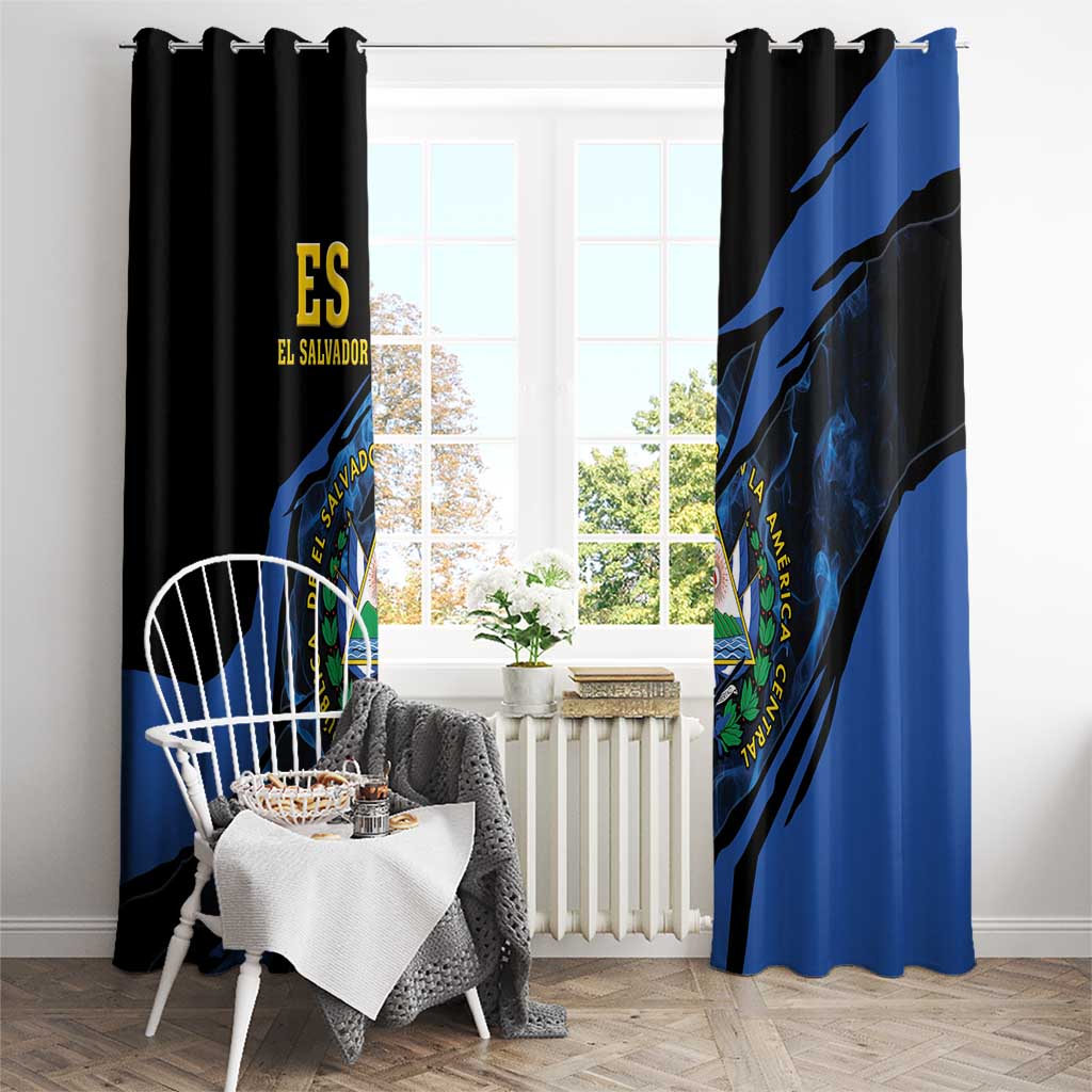 El Salvador Window Curtain Coat Of Arm Special Style
