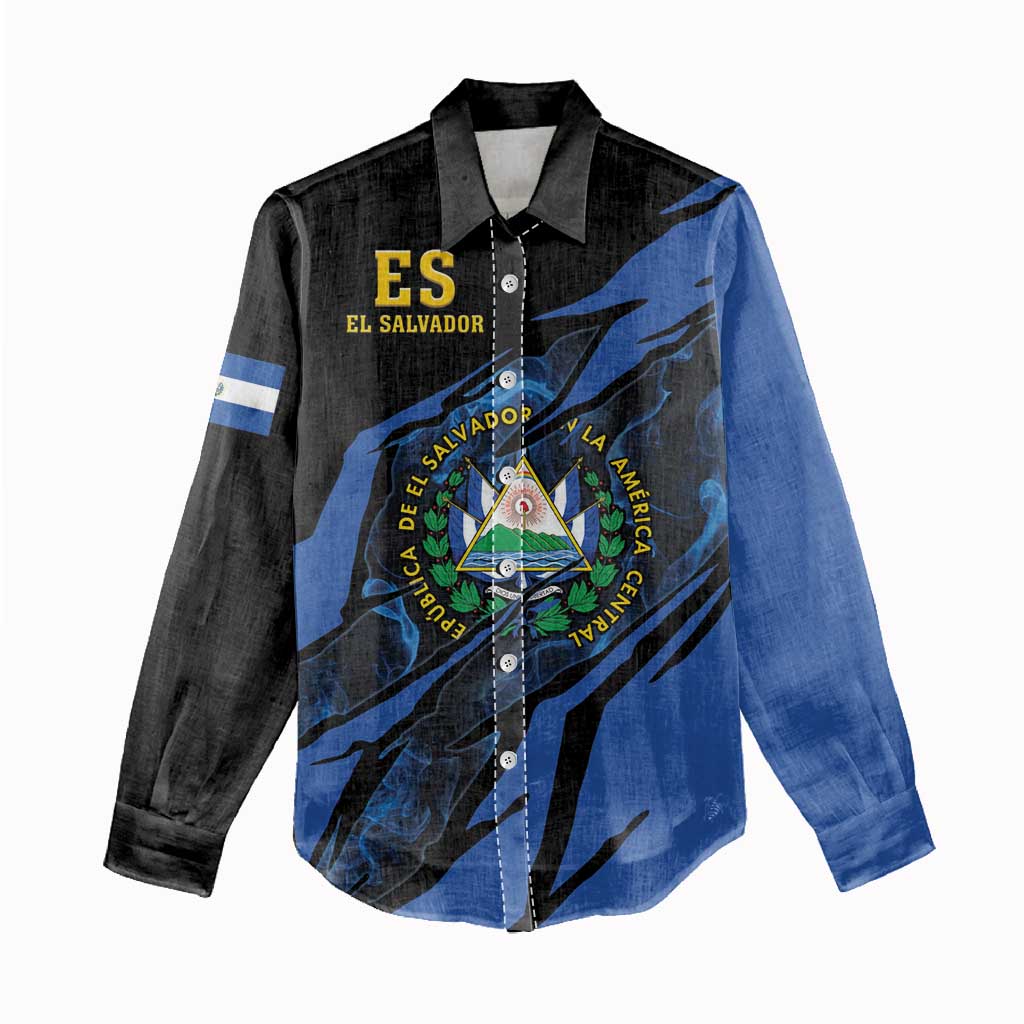 Personalised El Salvador Women Casual Shirt Coat Of Arm Special Style