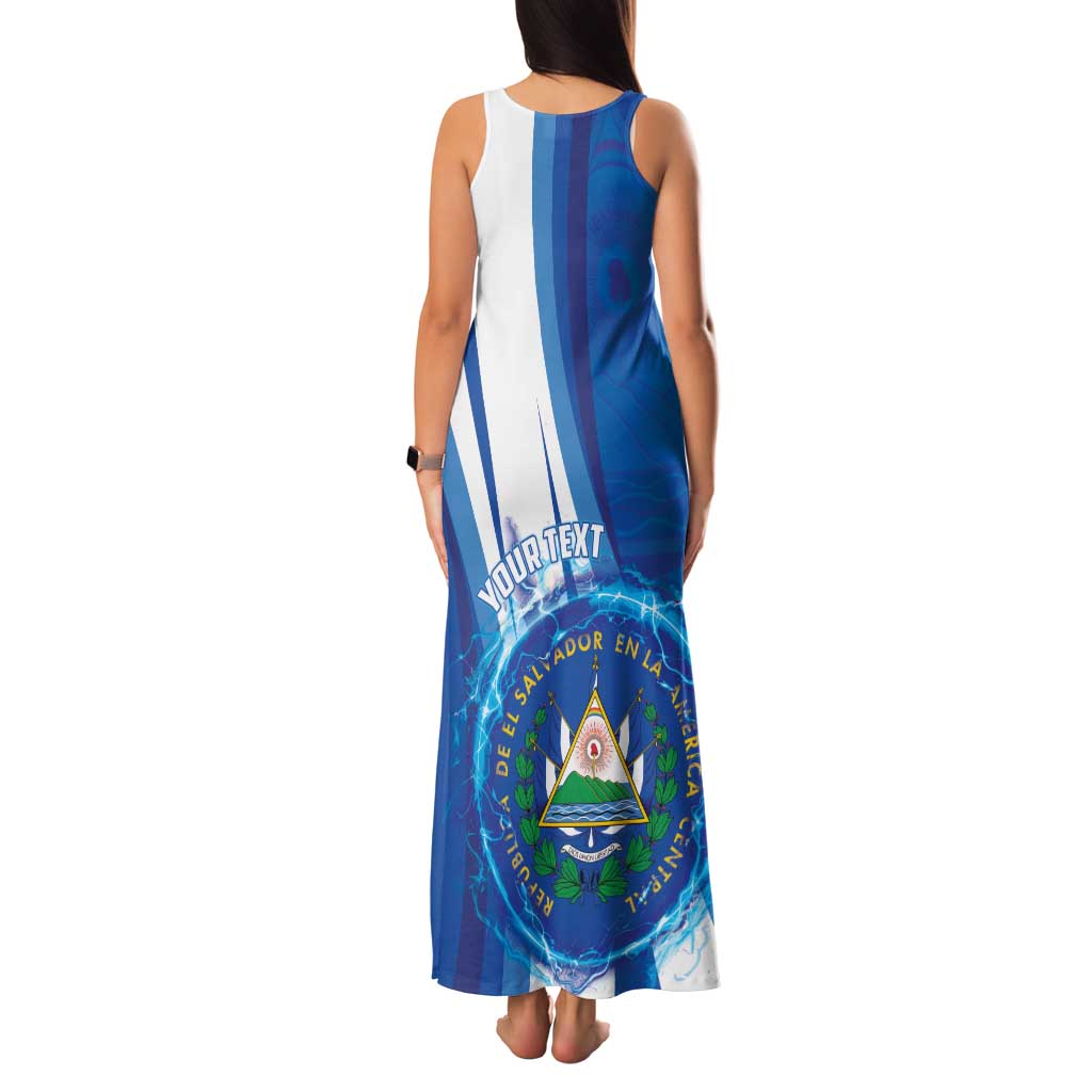 Personalised El Salvador Family Matching Tank Maxi Dress and Hawaiian Shirt Torogoz Bird Salvadoran Pride