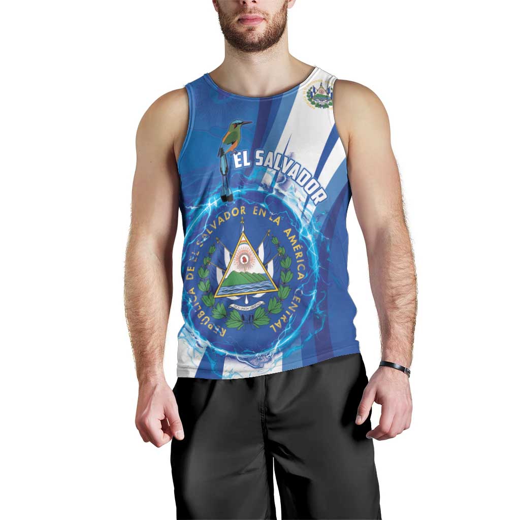 Personalised El Salvador Men Tank Top Torogoz Bird Salvadoran Pride