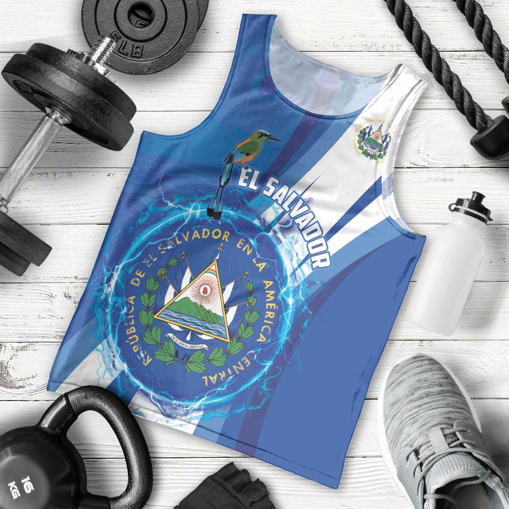 Personalised El Salvador Men Tank Top Torogoz Bird Salvadoran Pride