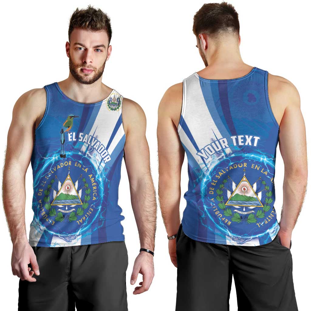 Personalised El Salvador Men Tank Top Torogoz Bird Salvadoran Pride
