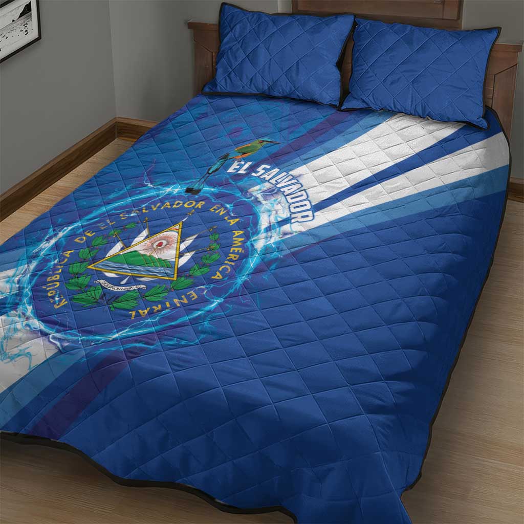 El Salvador Quilt Bed Set Torogoz Bird Salvadoran Pride