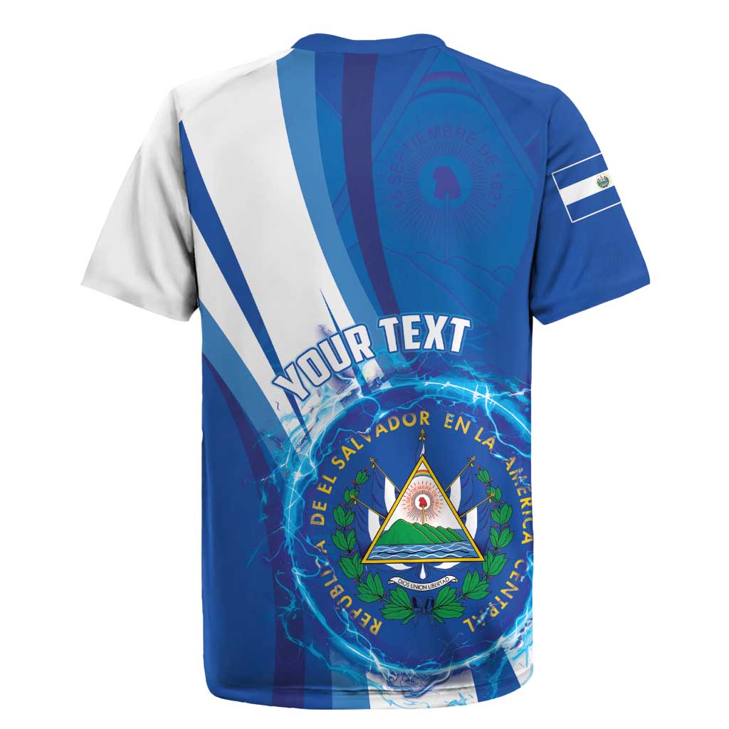Personalised El Salvador Rugby Jersey Torogoz Bird Salvadoran Pride