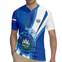 Personalised El Salvador Rugby Jersey Torogoz Bird Salvadoran Pride