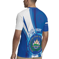 Personalised El Salvador Rugby Jersey Torogoz Bird Salvadoran Pride