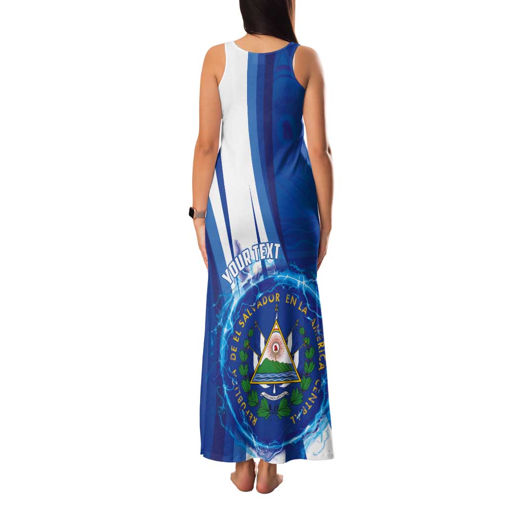 Personalised El Salvador Tank Maxi Dress Torogoz Bird Salvadoran Pride