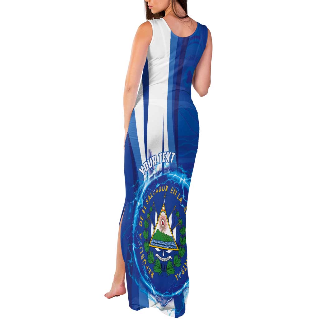 Personalised El Salvador Tank Maxi Dress Torogoz Bird Salvadoran Pride