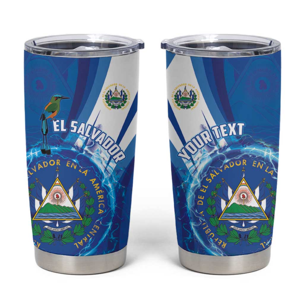 Personalised El Salvador Tumbler Cup Torogoz Bird Salvadoran Pride