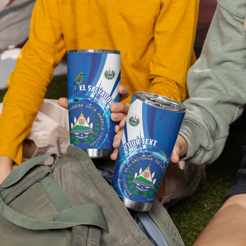 Personalised El Salvador Tumbler Cup Torogoz Bird Salvadoran Pride