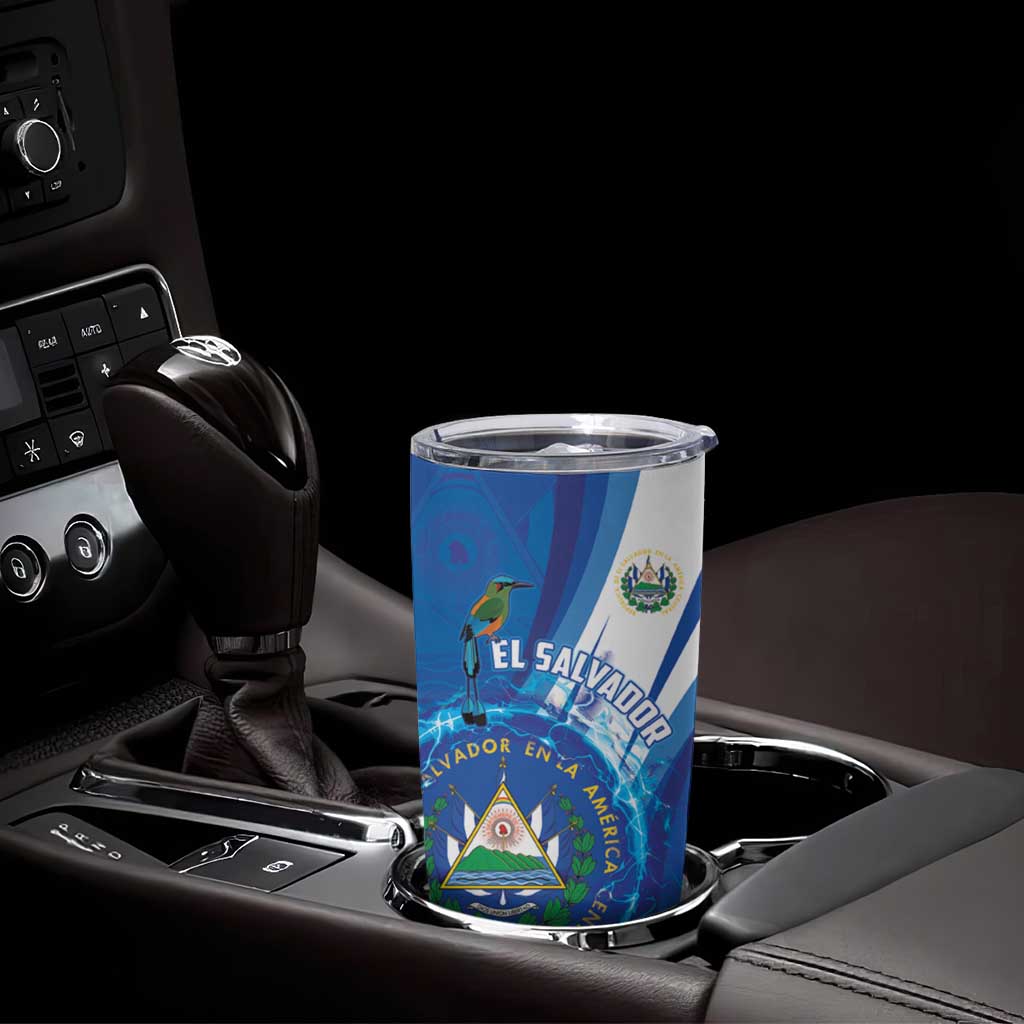 Personalised El Salvador Tumbler Cup Torogoz Bird Salvadoran Pride