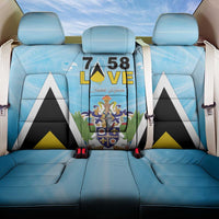 Saint Lucia 758 Back Car Seat Cover With Coat Of Arms