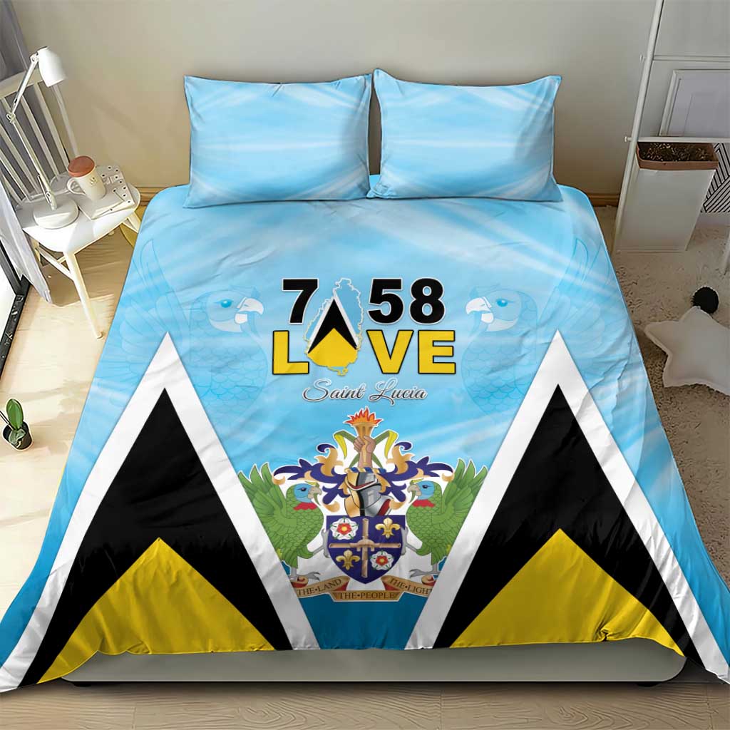 Saint Lucia 758 Bedding Set With Coat Of Arms