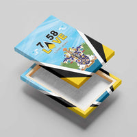 Saint Lucia 758 Canvas Wall Art With Coat Of Arms