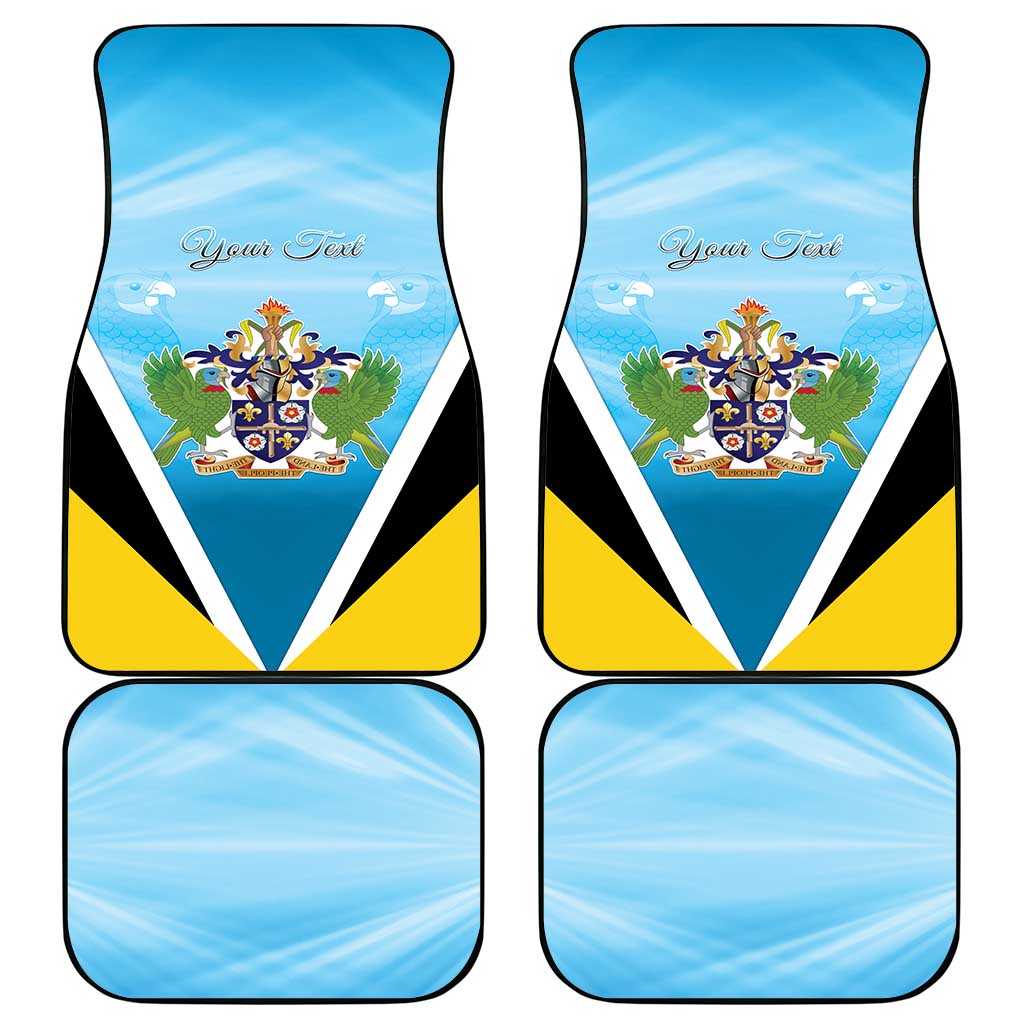 Saint Lucia 758 Car Mats With Coat Of Arms