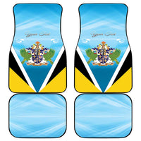 Saint Lucia 758 Car Mats With Coat Of Arms