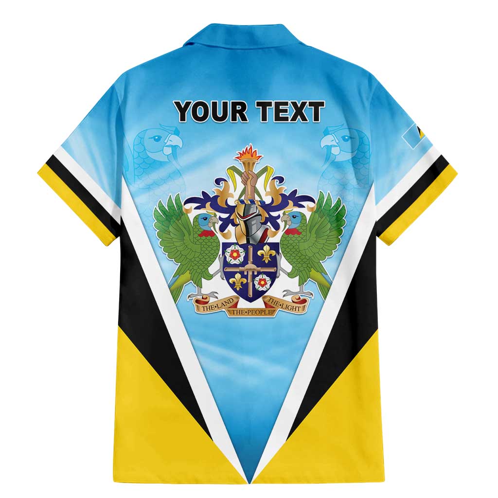 Personalised Saint Lucia 758 Family Matching Mermaid Dress and Hawaiian Shirt With Coat Of Arms