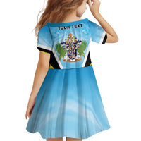 Personalised Saint Lucia 758 Family Matching Tank Maxi Dress and Hawaiian Shirt With Coat Of Arms