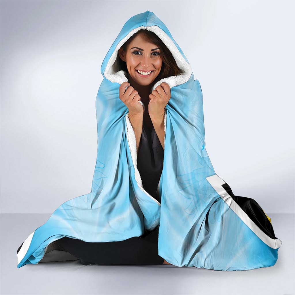 Saint Lucia 758 Hooded Blanket With Coat Of Arms