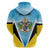 Personalised Saint Lucia 758 Hoodie With Coat Of Arms