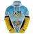 Personalised Saint Lucia 758 Hoodie With Coat Of Arms