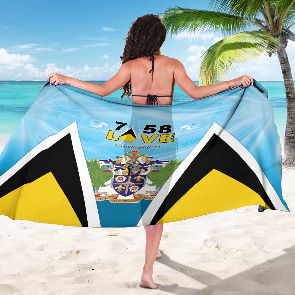 Saint Lucia 758 Sarong With Coat Of Arms