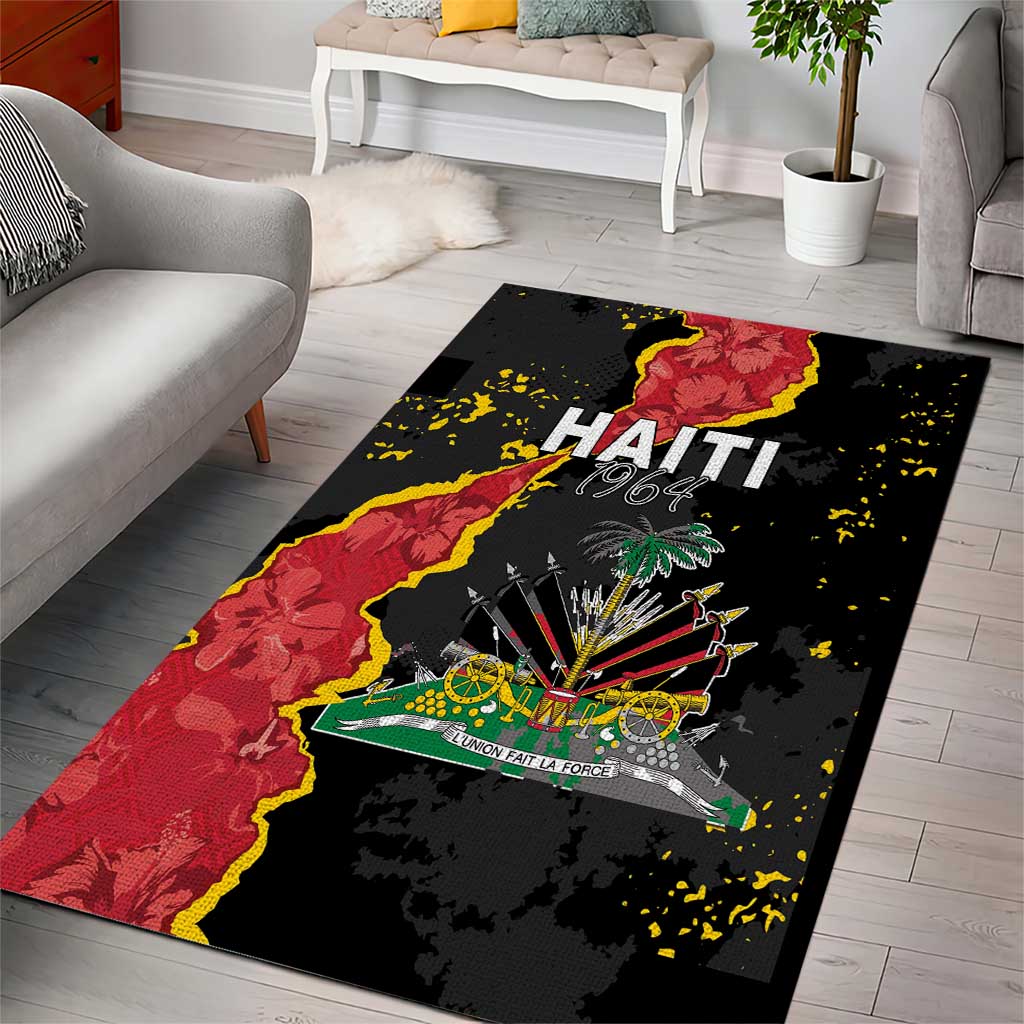Haiti 1964 Area Rug Coat Of Arms Unique Style