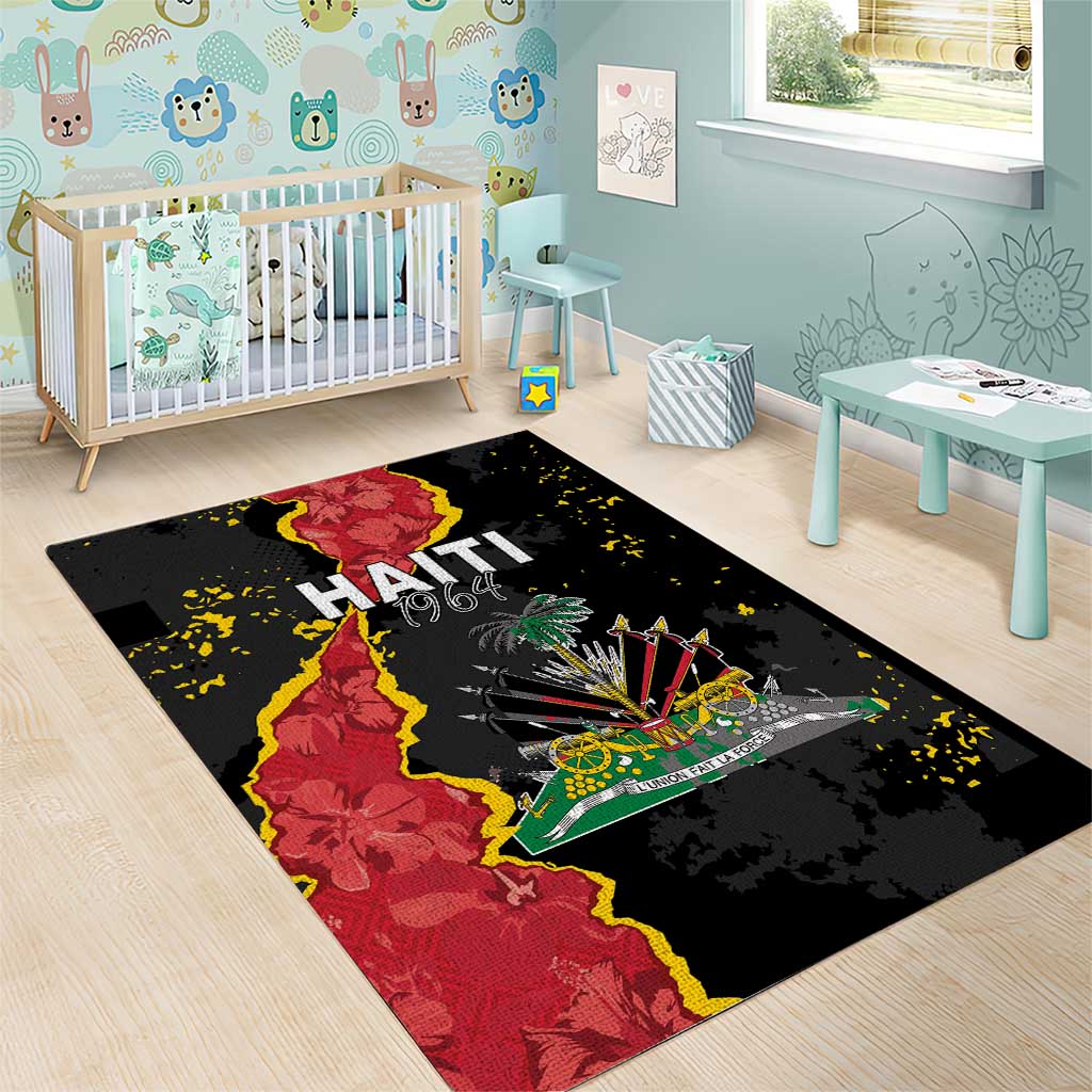 Haiti 1964 Area Rug Coat Of Arms Unique Style