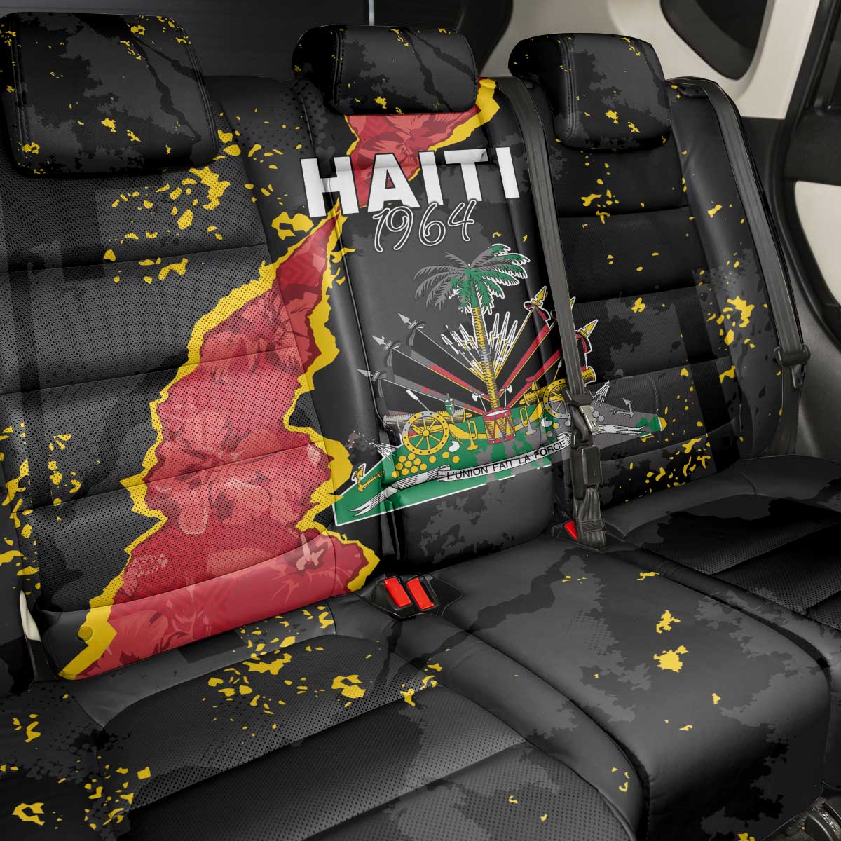 Haiti 1964 Back Car Seat Cover Coat Of Arms Unique Style