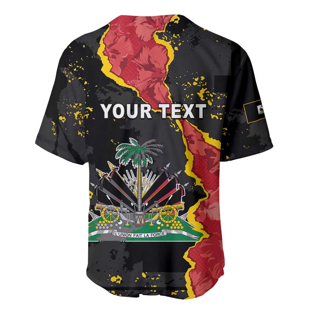 Personalised Haiti 1964 Baseball Jersey Coat Of Arms Unique Style