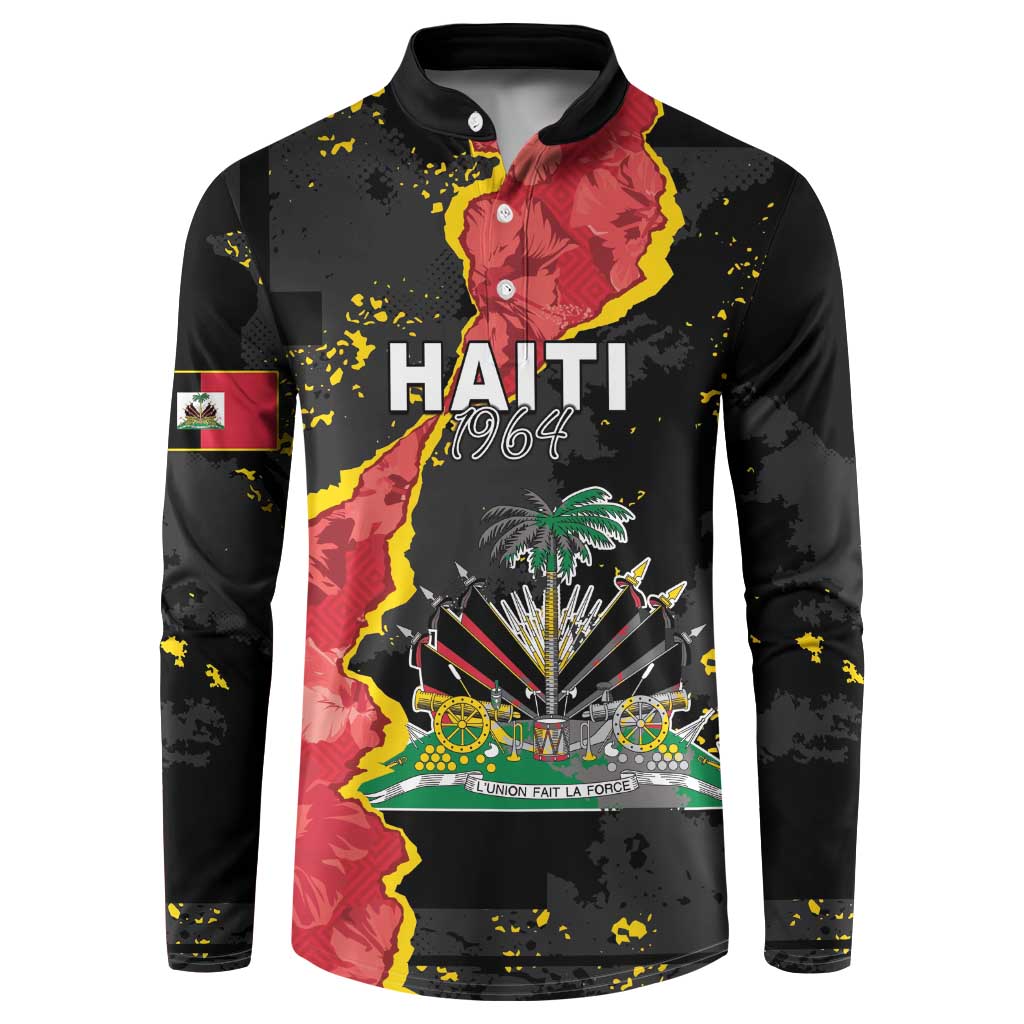 Personalised Haiti 1964 Button Sweatshirt Coat Of Arms Unique Style