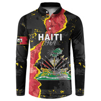 Personalised Haiti 1964 Button Sweatshirt Coat Of Arms Unique Style