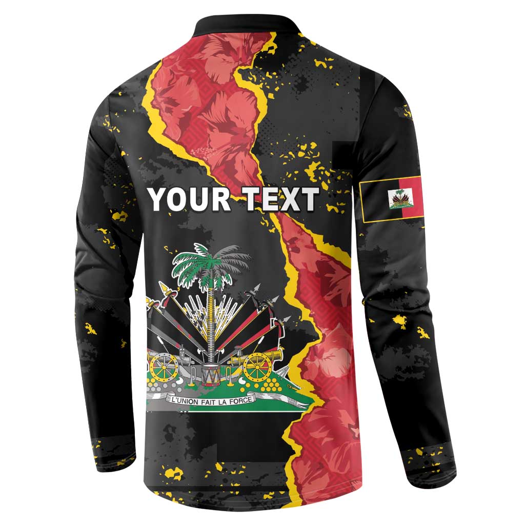 Personalised Haiti 1964 Button Sweatshirt Coat Of Arms Unique Style