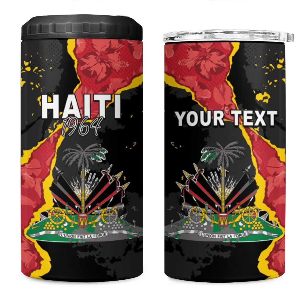 Personalised Haiti 1964 4 in 1 Can Cooler Tumbler Coat Of Arms Unique Style