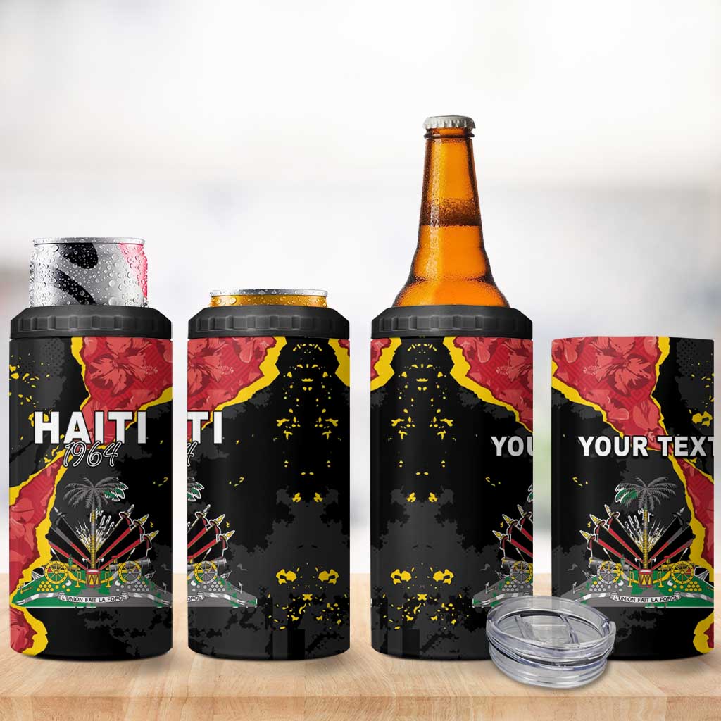 Personalised Haiti 1964 4 in 1 Can Cooler Tumbler Coat Of Arms Unique Style