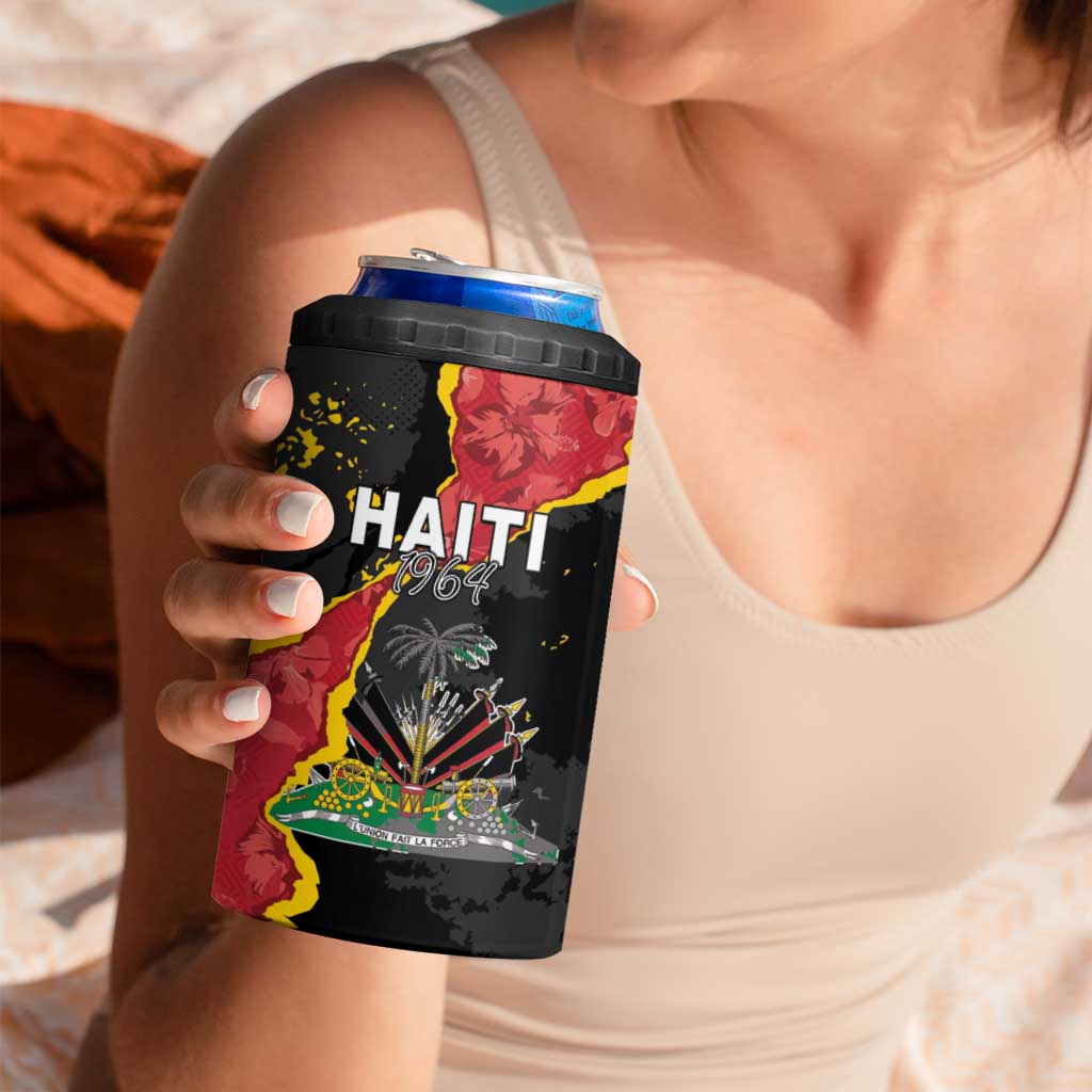 Personalised Haiti 1964 4 in 1 Can Cooler Tumbler Coat Of Arms Unique Style