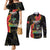 Personalised Haiti 1964 Couples Matching Mermaid Dress and Long Sleeve Button Shirt Coat Of Arms Unique Style
