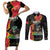 Personalised Haiti 1964 Couples Matching Short Sleeve Bodycon Dress and Long Sleeve Button Shirt Coat Of Arms Unique Style