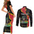 Personalised Haiti 1964 Couples Matching Short Sleeve Bodycon Dress and Long Sleeve Button Shirt Coat Of Arms Unique Style