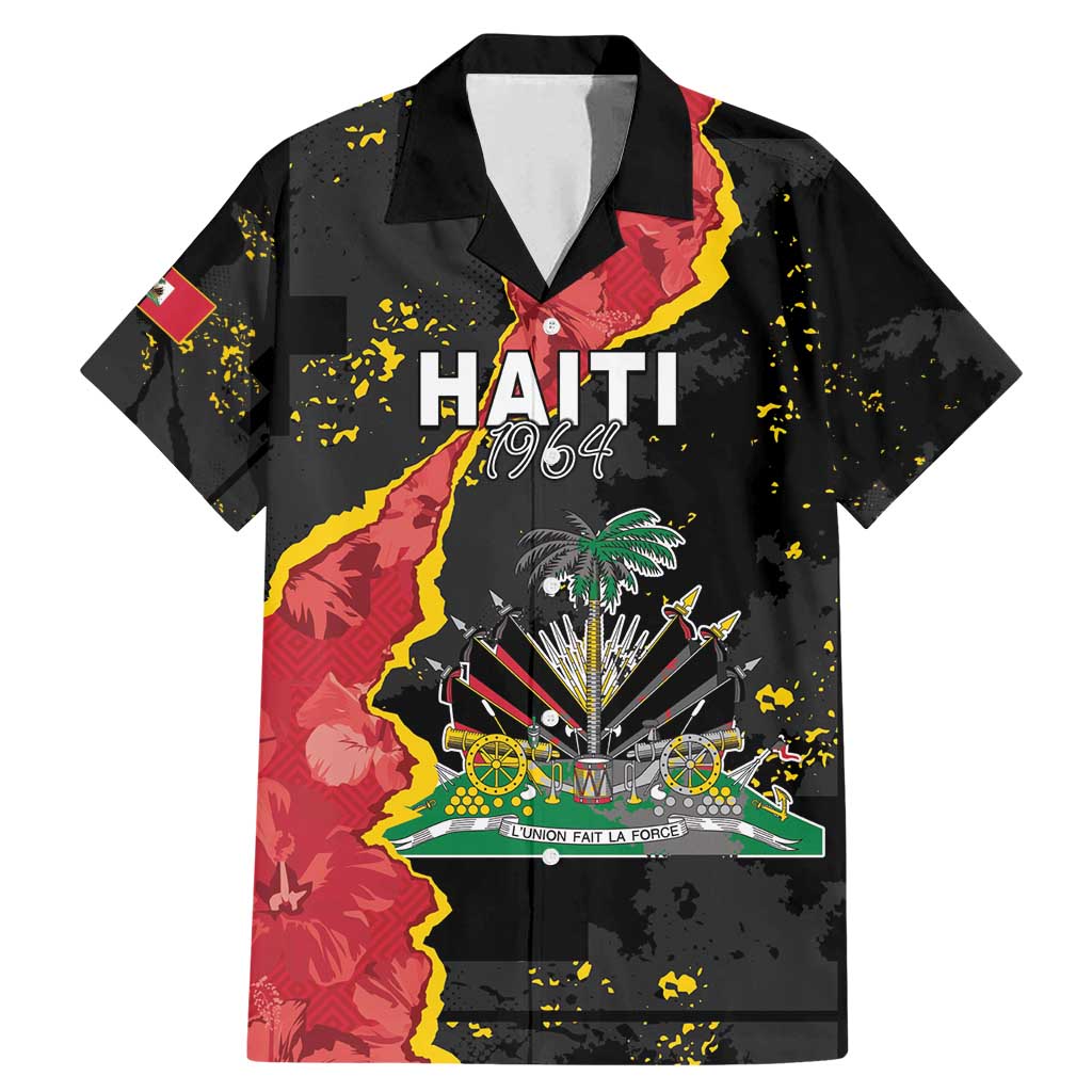 Personalised Haiti 1964 Family Matching Mermaid Dress and Hawaiian Shirt Coat Of Arms Unique Style