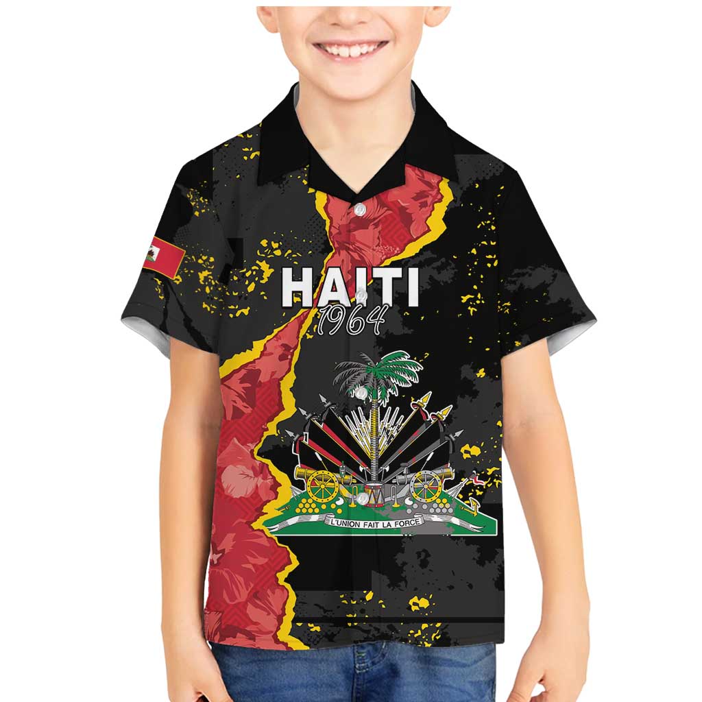 Personalised Haiti 1964 Family Matching Mermaid Dress and Hawaiian Shirt Coat Of Arms Unique Style