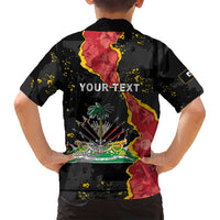 Personalised Haiti 1964 Family Matching Off Shoulder Short Dress and Hawaiian Shirt Coat Of Arms Unique Style