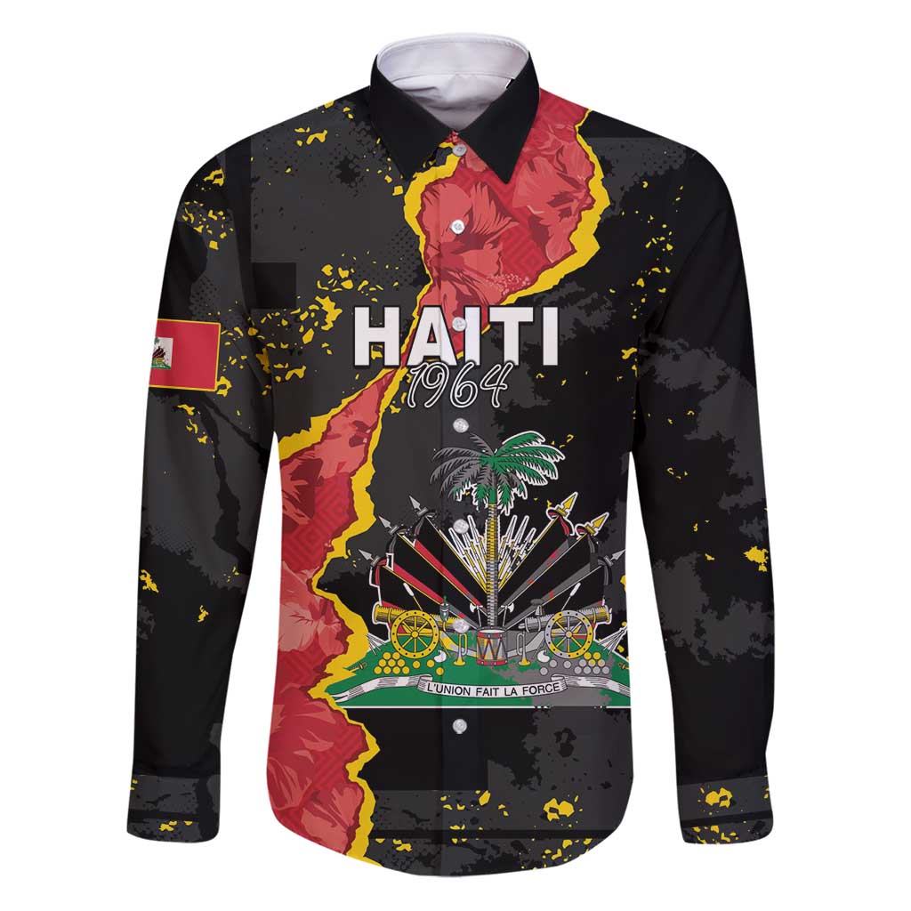 Personalised Haiti 1964 Family Matching Puletasi and Hawaiian Shirt Coat Of Arms Unique Style