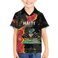 Personalised Haiti 1964 Family Matching Puletasi and Hawaiian Shirt Coat Of Arms Unique Style