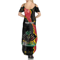 Personalised Haiti 1964 Family Matching Summer Maxi Dress and Hawaiian Shirt Coat Of Arms Unique Style