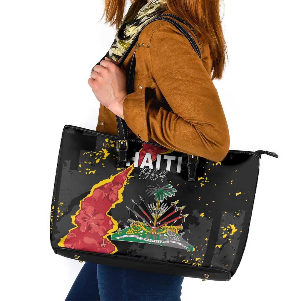 Haiti 1964 Leather Tote Bag Coat Of Arms Unique Style
