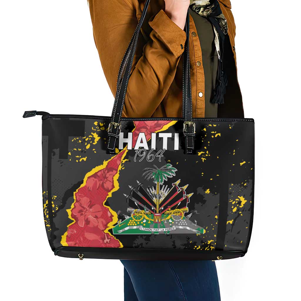 Haiti 1964 Leather Tote Bag Coat Of Arms Unique Style